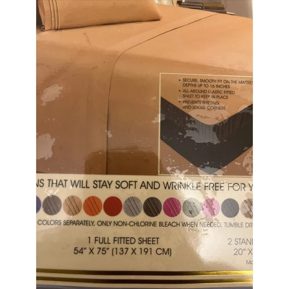 Elegant Comfort Bed Sheet Set FULL Lilac Purple Comfort Soft Touch